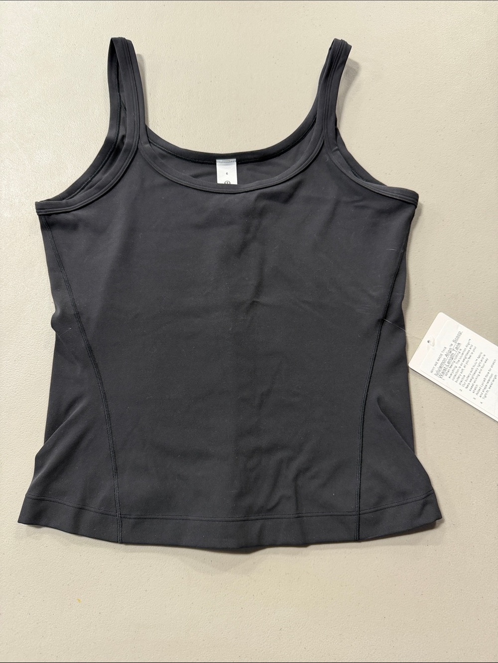 lululemon athletica Black Slim Scoop Tank